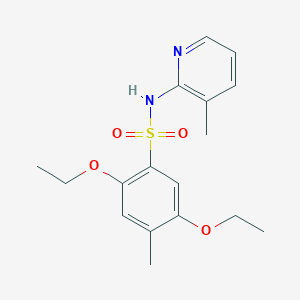 B497931 2,5-diethoxy-4-methyl-N-(3-methyl-2-pyridinyl)benzenesulfonamide CAS No. 927637-61-4