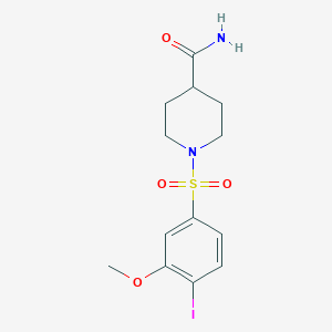 1-[(4-Iodo-3-methoxyphenyl)sulfonyl]-4-piperidinecarboxamide