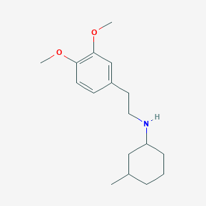 molecular formula C17H27NO2 B4979472 N-[2-(3,4-dimethoxyphenyl)ethyl]-3-methylcyclohexan-1-amine 