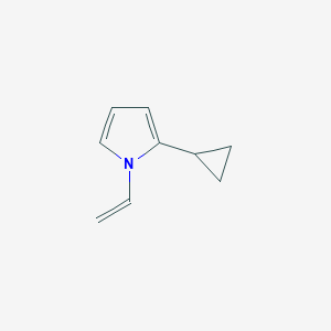 molecular formula C9H11N B049795 2-Cyclopropyl-1-vinyl-1H-pyrrole CAS No. 119830-64-7