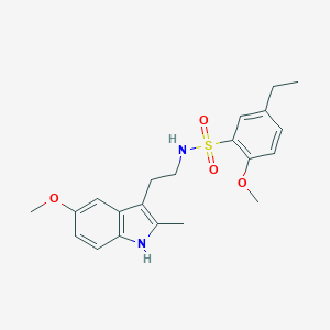 5-ethyl-2-methoxy-N-(2-(5-methoxy-2-methyl-1H-indol-3-yl)ethyl)benzenesulfonamide