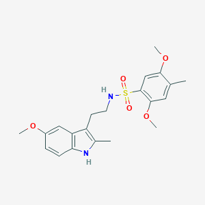 2,5-dimethoxy-N-(2-(5-methoxy-2-methyl-1H-indol-3-yl)ethyl)-4-methylbenzenesulfonamide