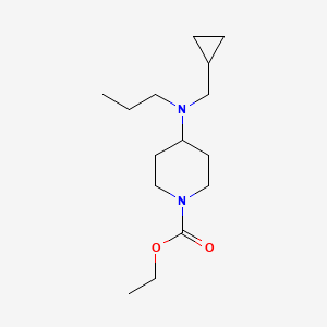 molecular formula C15H28N2O2 B4979557 Ethyl 4-[cyclopropylmethyl(propyl)amino]piperidine-1-carboxylate 
