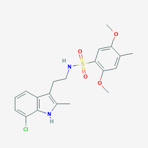 N-(2-(7-chloro-2-methyl-1H-indol-3-yl)ethyl)-2,5-dimethoxy-4-methylbenzenesulfonamide