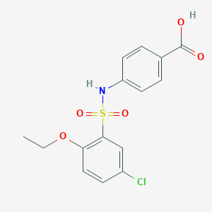 4-{[(5-Chloro-2-ethoxyphenyl)sulfonyl]amino}benzoic acid