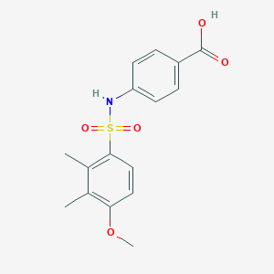 4-{[(4-Methoxy-2,3-dimethylphenyl)sulfonyl]amino}benzoic acid