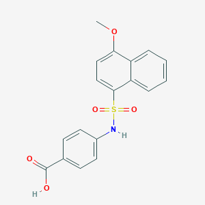 4-{[(4-Methoxynaphthyl)sulfonyl]amino}benzoic acid