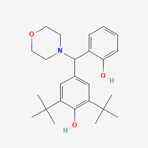 molecular formula C25H35NO3 B4979696 2,6-Di-tert-butyl-4-[(2-hydroxyphenyl)(morpholin-4-yl)methyl]phenol 