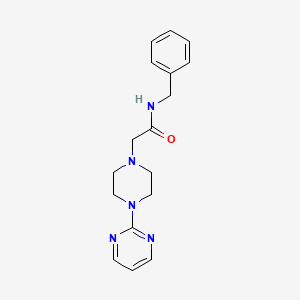 molecular formula C17H21N5O B4979908 N-benzyl-2-[4-(pyrimidin-2-yl)piperazin-1-yl]acetamide 