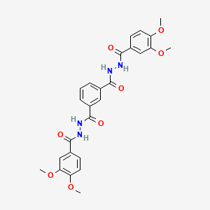 B4979994 N'~1~,N'~3~-bis(3,4-dimethoxybenzoyl)isophthalohydrazide CAS No. 5479-49-2