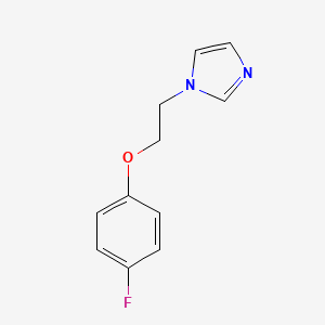molecular formula C11H11FN2O B4980012 1-[2-(4-Fluorophenoxy)ethyl]imidazole 