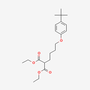 molecular formula C21H32O5 B4980084 Diethyl 2-[4-(4-tert-butylphenoxy)butyl]propanedioate 