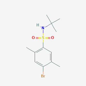 molecular formula C12H18BrNO2S B498026 4-bromo-N-(tert-butyl)-2,5-dimethylbenzenesulfonamide CAS No. 886125-55-9