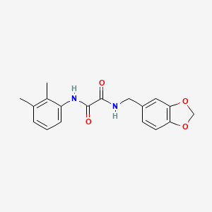 molecular formula C18H18N2O4 B4980284 N-(1,3-benzodioxol-5-ylmethyl)-N'-(2,3-dimethylphenyl)oxamide 