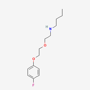 molecular formula C14H22FNO2 B4980326 N-[2-[2-(4-fluorophenoxy)ethoxy]ethyl]butan-1-amine 