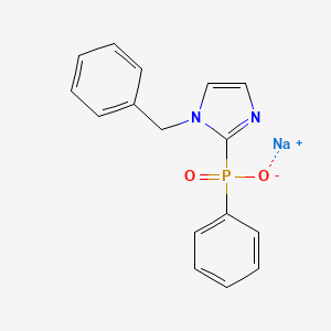 molecular formula C16H14N2NaO2P B4980433 Sodium;(1-benzylimidazol-2-yl)-phenylphosphinate 