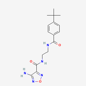 molecular formula C16H21N5O3 B4980540 N-{2-[(4-AMINO-1,2,5-OXADIAZOL-3-YL)FORMAMIDO]ETHYL}-4-TERT-BUTYLBENZAMIDE 