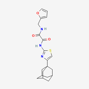 molecular formula C20H23N3O3S B4980548 N-(4-Adamantan-1-yl-thiazol-2-yl)-N'-furan-2-ylmethyl-oxalamide 