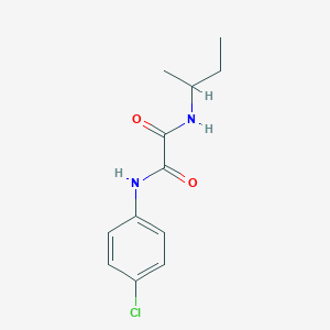 molecular formula C12H15ClN2O2 B4980876 N-(butan-2-yl)-N'-(4-chlorophenyl)ethanediamide 