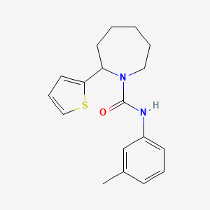 molecular formula C18H22N2OS B4980955 N-(3-Methylphenyl)-2-(thiophen-2-YL)azepane-1-carboxamide 