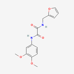 molecular formula C15H16N2O5 B4981548 N'-(3,4-dimethoxyphenyl)-N-(furan-2-ylmethyl)oxamide 