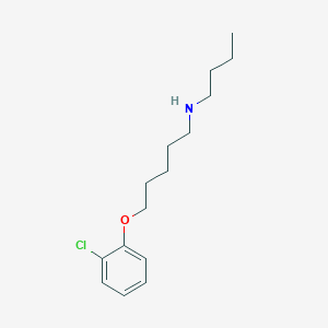 molecular formula C15H24ClNO B4981565 N-butyl-5-(2-chlorophenoxy)pentan-1-amine 