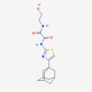 molecular formula C17H23N3O3S B4981754 N-(4-Adamantan-1-yl-thiazol-2-yl)-N'-(2-hydroxy-ethyl)-oxalamide 