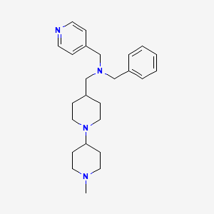 molecular formula C25H36N4 B4982236 N-benzyl-1-(1'-methyl-1,4'-bipiperidin-4-yl)-N-(4-pyridinylmethyl)methanamine 