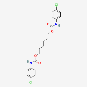 molecular formula C20H22Cl2N2O4 B4982258 Hexane-1,6-diyl bis[(4-chlorophenyl)carbamate] 