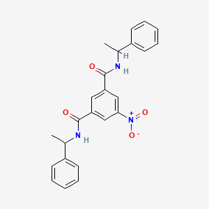 molecular formula C24H23N3O4 B4982497 5-nitro-N,N'-bis(1-phenylethyl)isophthalamide 