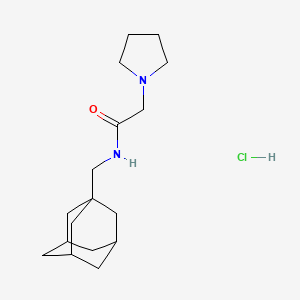 molecular formula C17H29ClN2O B4982514 N-(1-adamantylmethyl)-2-pyrrolidin-1-ylacetamide;hydrochloride 