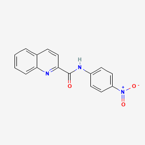 molecular formula C16H11N3O3 B4982563 N-(4-nitrophenyl)quinoline-2-carboxamide CAS No. 22765-58-8