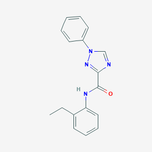 molecular formula C17H16N4O B498260 N-(2-ethylphenyl)-1-phenyl-1H-1,2,4-triazole-3-carboxamide 