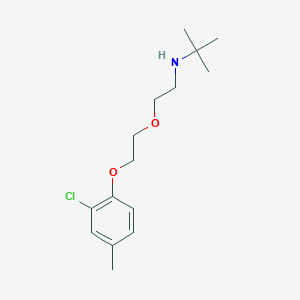 molecular formula C15H24ClNO2 B4982787 N-[2-[2-(2-chloro-4-methylphenoxy)ethoxy]ethyl]-2-methylpropan-2-amine 