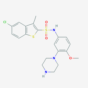 molecular formula C20H22ClN3O3S2 B049828 SB 271046 CAS No. 209481-20-9