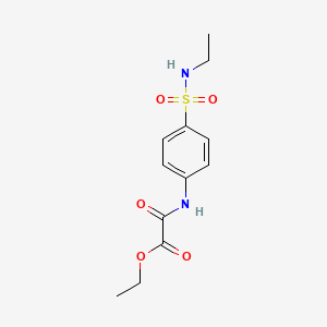 molecular formula C12H16N2O5S B4982843 ETHYL {[4-(ETHYLSULFAMOYL)PHENYL]CARBAMOYL}FORMATE 