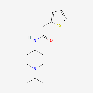 molecular formula C14H22N2OS B4982957 N-[1-(propan-2-yl)piperidin-4-yl]-2-(thiophen-2-yl)acetamide CAS No. 959240-67-6