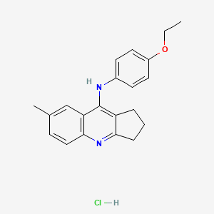 molecular formula C21H23ClN2O B4982969 N-(4-ethoxyphenyl)-7-methyl-2,3-dihydro-1H-cyclopenta[b]quinolin-9-amine;hydrochloride 