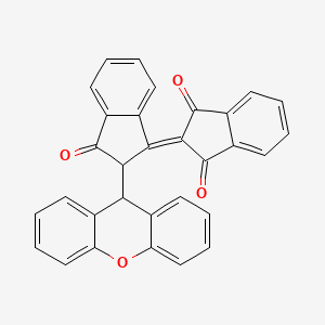 molecular formula C31H18O4 B4983117 2-[3-oxo-2-(9H-xanthen-9-yl)-2,3-dihydro-1H-inden-1-ylidene]-1H-indene-1,3(2H)-dione CAS No. 990-14-7