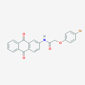 molecular formula C22H14BrNO4 B4983370 2-(4-bromophenoxy)-N-(9,10-dioxo-9,10-dihydroanthracen-2-yl)acetamide 