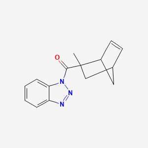 molecular formula C15H15N3O B4983681 Benzotriazol-1-yl-(2-methyl-2-bicyclo[2.2.1]hept-5-enyl)methanone 