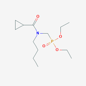 molecular formula C13H26NO4P B4983962 N-butyl-N-(diethoxyphosphorylmethyl)cyclopropanecarboxamide 