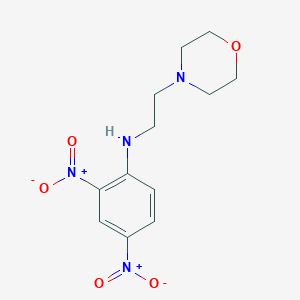 molecular formula C12H16N4O5 B4984112 (2,4-Dinitrophenyl)(2-morpholin-4-ylethyl)amine 