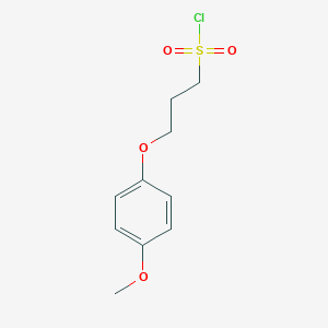 molecular formula C10H13ClO4S B049842 3-(4-Methoxyphenoxy)-1-propanesulfonyl chloride CAS No. 118943-25-2