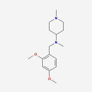 molecular formula C16H26N2O2 B4984790 N-[(2,4-dimethoxyphenyl)methyl]-N,1-dimethylpiperidin-4-amine 