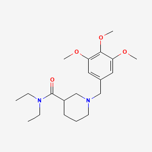 molecular formula C20H32N2O4 B4984881 N,N-diethyl-1-[(3,4,5-trimethoxyphenyl)methyl]piperidine-3-carboxamide 