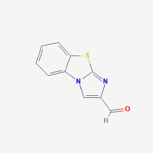 molecular formula C10H6N2OS B049849 Imidazo[2,1-b][1,3]benzothiazole-2-carbaldehyde CAS No. 114095-04-4