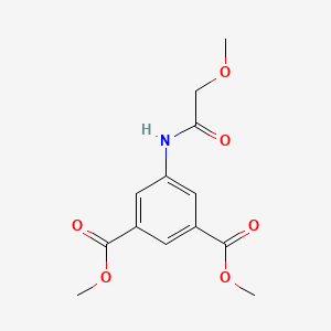 molecular formula C13H15NO6 B4985121 1,3-DIMETHYL 5-(2-METHOXYACETAMIDO)BENZENE-1,3-DICARBOXYLATE 