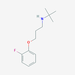 molecular formula C13H20FNO B4985608 N-[3-(2-fluorophenoxy)propyl]-2-methylpropan-2-amine 