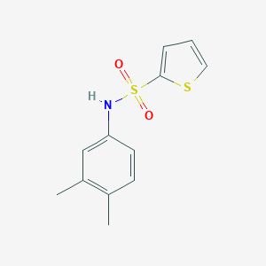 molecular formula C12H13NO2S2 B498601 N-(3,4-dimethylphenyl)thiophene-2-sulfonamide 